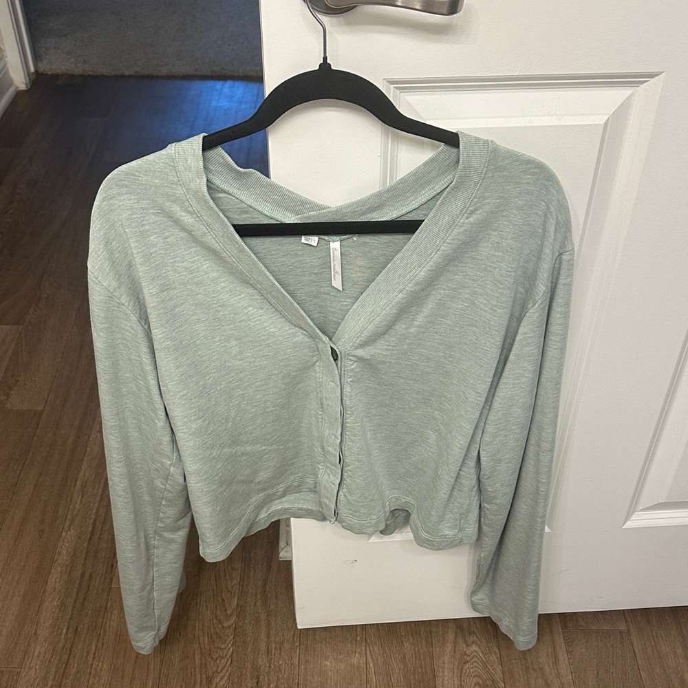 Women's Sage Green Button-Up